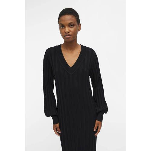 OBJECT OBJALICE Ribbed Dress - Black