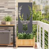 Écran de confidentialité de jardin anthracite 50 x 140 cm acier laminé à froid