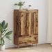 vidaXL Hoge kast, gerecycled hout, 69,5 x 31 x 115 cm, houtvezel