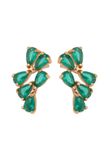 NAEMI Oorbellen Rose Gold Green
