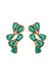 NAEMI Oorbellen Rose Gold Green