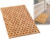 Badmat Bamboo Wood Bath Mat - Bathroom and Kitchen Mats, Bath Mat Accessories for Bathtub, Spa, Sauna Floor and Shower Door Step (Lattice, Standard 40 x 61 cm)