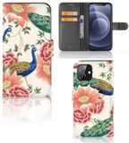Pink Peacock Étui de téléphone | Avec porte-cartes | pour iPhone 12 | 12 Pro (6.1")