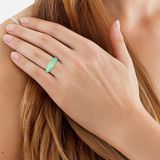 Glanzstücke München Ring Zilver Zirkonia Wit Driehoek Minimalistisch