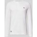 Lacoste Regular Fit Longsleeve wit, Effen