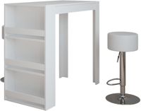 Vicco Repose Bartafelset – 57 x 117 cm met 2 barkrukken Wit
