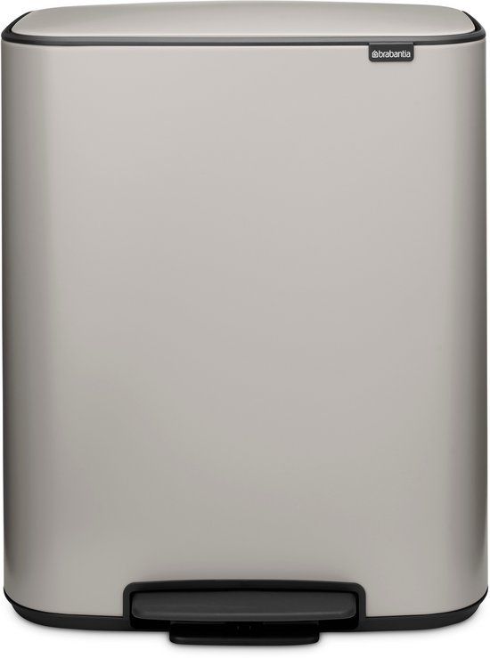 Brabantia Bo Pedaalemmer - 60 liter - 1 vak - Soft Grey