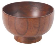 Saladier – Bol et bois, fabriqué à la main. Idéal pour les salades de fruits, les soupes de fruits, les collations, le riz ou les pâtes. Écologique et durable. Diamètre : 14 cm