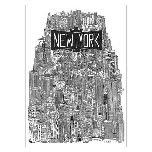 Poster & Frame Benjamin Noir Poster & Frame Poster - New York (30 x 40 cm)