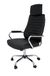 La Chaise Spola Casares bureaustoel met armleuningen, kunstleer, zwart, 52 x 50 x 126 cm
