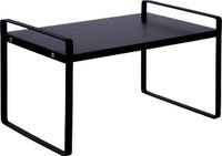 QUVIO Keukenkast organizer – Plankinzet – Metaal – 31 cm - Zwart