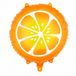 Folieballon, PartyDeco - Folieballon sinaasappel oranje 35 cm