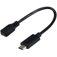 MCL - USB-adapter - micro-USB type B (V) naar 24 pin USB-C (M) - USB 3.1 - 17 cm