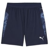 Puma Trainingsshorts Teamcup - Marineblauw/zilver/blauw, maat X-Small