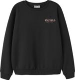 NAME IT NKFOMONO LS NREG SWEAT BRU BOX Meisjes Sweater 146/152 Biologisch katoen Zwart