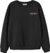 NAME IT NKFOMONO LS NREG SWEAT BRU BOX Meisjes Sweater 146/152 Biologisch katoen Zwart