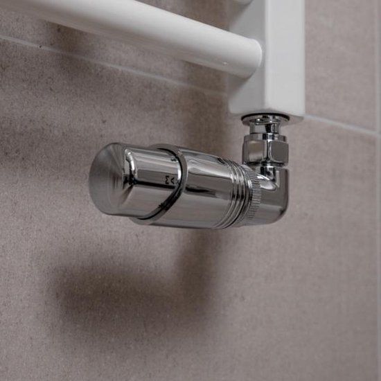 Best Design Class Universele Radiator Aansluitset Haaks Chroom