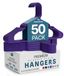 Utopia Home Set van 50 witte plastic hangers voor kleding - ruimtebesparende hangers met inkeping - duurzaam en slank - schoudergroeven