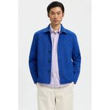Selected Selected overshirt met backprint blauw