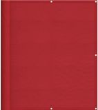 vidaXL Balkonscherm Rood 120x700 cm 100% Polyester Oxford