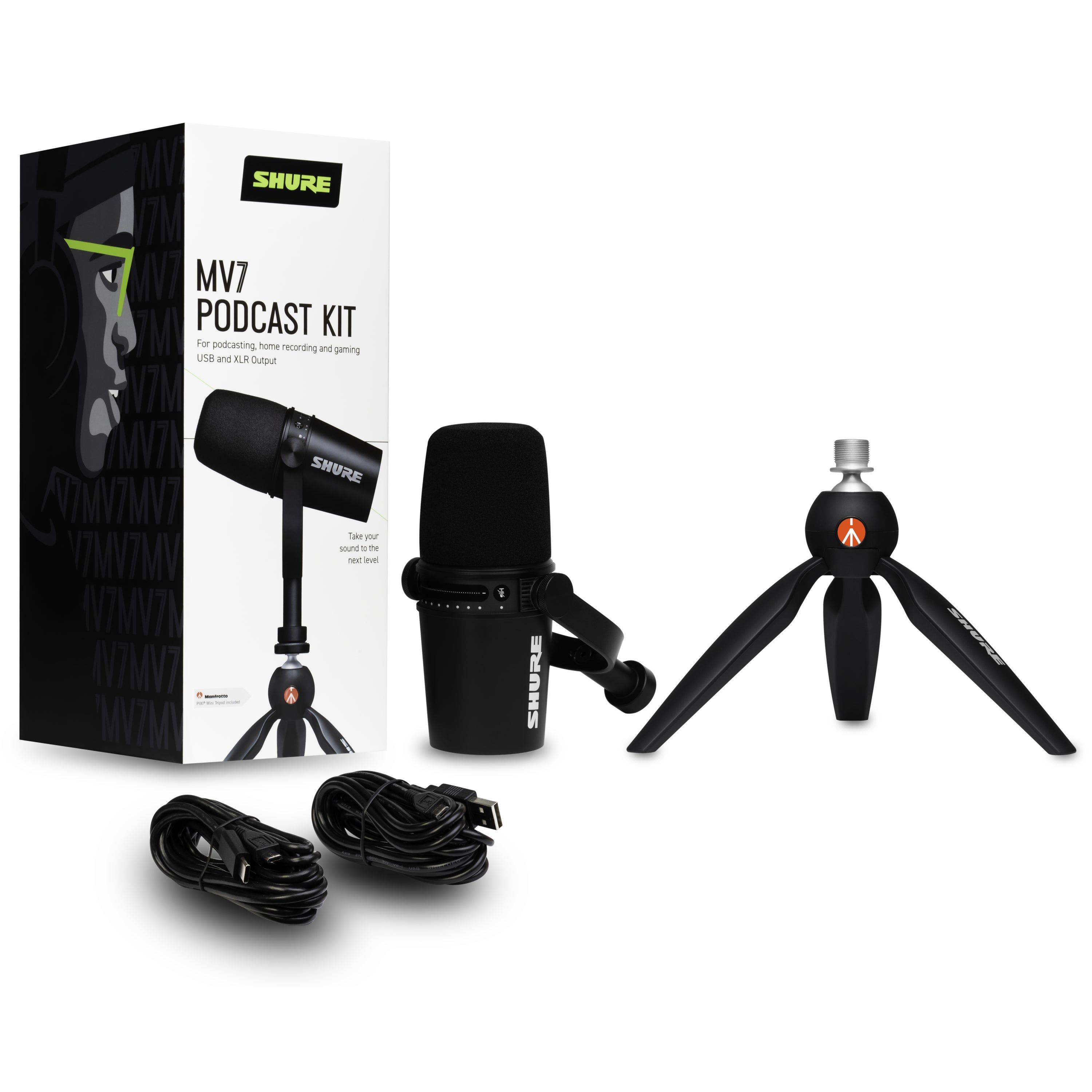 Shure MV7 Podcast Kit - Microfoonbundel