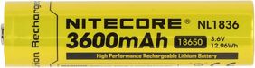 Nitecore batterie Li-Ion type 18650 avec 3600mAh NL1836