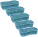 CMP Nettoyage éponge pour casseroles/plats - 5x - silicone - 2 faces - bleu - 14 x 7 cm