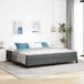 Maison Exclusive - Boxspringbed, gris foncé, 200 x 200 cm, rembourré