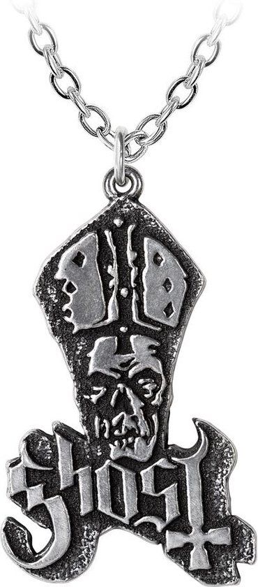 Ghost Alchemy Carta LTD. C/O Outer Vision SI. Ghost Papa Logo Pendant Hanger zilverkleurig Staal