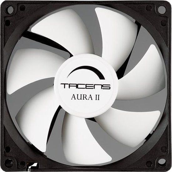 Tacens Aura II 9cm Computer Case Fan - Black/White