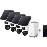 EufyCam S4 4-Pack + HomeBase 3 + Video Doorbell E340 + Chime