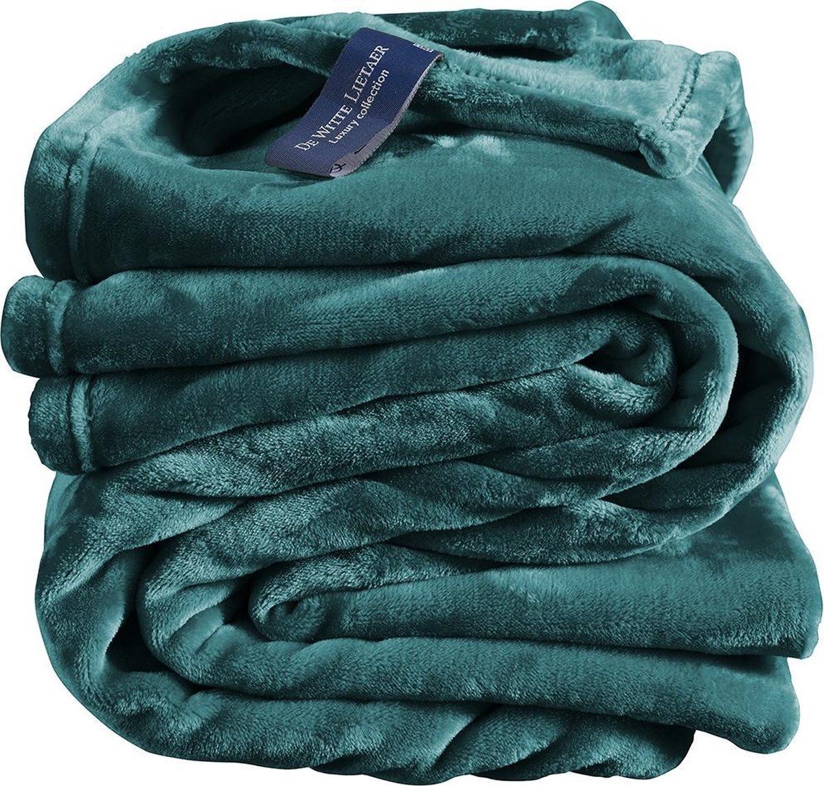 De Witte Lietaer Fleece plaid Cosy - lake green - 150 x 200 cm - polyester