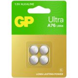 GP Knoopcel LR44 1.5 V 4 stuk(s) 110 mAh Alkaline Ultra