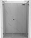 Mexen Lunar L porte battante douche droite 140 cm, transparent, gun metal