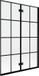 Mexen Mist paroi de douche en 2 éléments droit 120 x 150 cm, grille noire, noir
