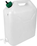 BIGBUY Garden Water Jug with Tap Polyethylene White