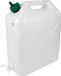 BIGBUY Garden Water Jug with Tap Polyethylene White