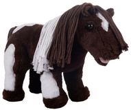HKM Pinto Cuddle Pony Speelgoed Bruin Wit