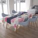 Bonamaison Tafelkleed, Anti-Mold, Sneldrogend, Waterdicht, 100% Polyester Tafellaken, Willekeurig patroon, 140 x 200 Cm