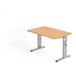 Hammerbacher Bureau met C-vormige voet - 120x80 cm