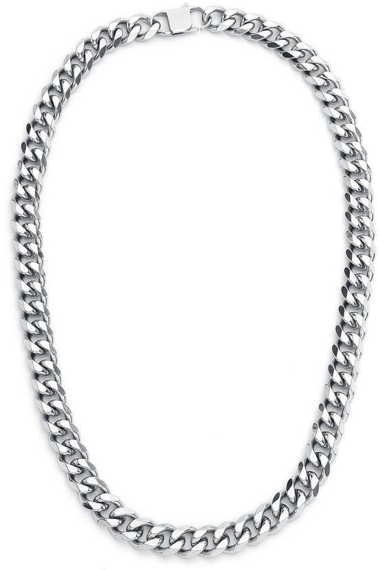 etNox hard and heavy etnox Panzerkette Heren Halsketting - zilverkleurig - 50 cm