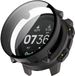 Strap-it Hard case hoesje met gehard glas - bescherming met ingebouwde screenprotector - geschikt voor Suunto Vertical (zwart)