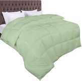 Utopia Bedding Dekbed 135x200 cm, 370 GSM Microvezel Dekbed met hoeklabels - Donzen Alternatief Dekbed (Saliegroen)