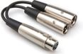 Hosa Technology XLR/2x XLR audio kabel XLR (3-pin) Zilver