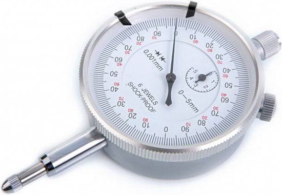 HBM 0,01 mm Slag 10 mm Analoge Meetklok