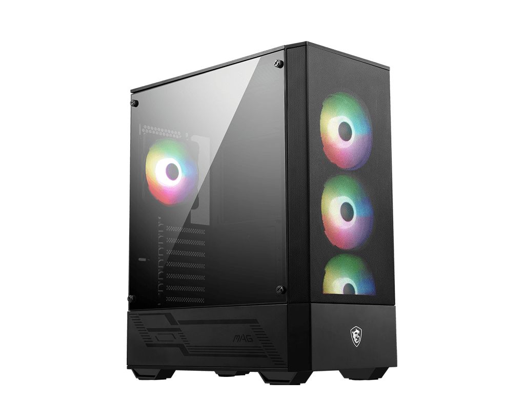 MSI MAG FORGE 112R - Midi Tower PC Case - Black, Transparent - Tempered Glass - ATX, Micro ATX, Mini-ITX