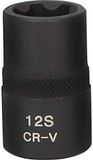KS Tools 911.0898 1/2" Dopsleutel, RIBE®, kracht, kort, M12S