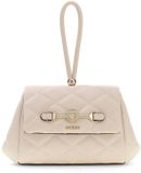 GUESS Frances Mini Flap Crossbody Bag Bone beige