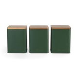 Salter Toronto 3-delige voorraadbussen set, thee koffie suiker, groen