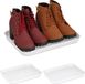 Merkloos Relaxdays schoenen uitlekbak - set van 3 - 35 x 27 cm - kunststof - wit